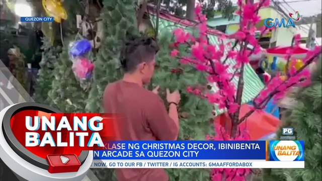 Iba't ibang klase ng Christmas decor, ibinibenta sa Dapitan Arcade sa Quezon City | UB
