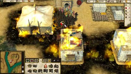 Stronghold Cusader 2 - Palestinian ninja holding guns protects Gazans from Israeli attack 24112023 (11)