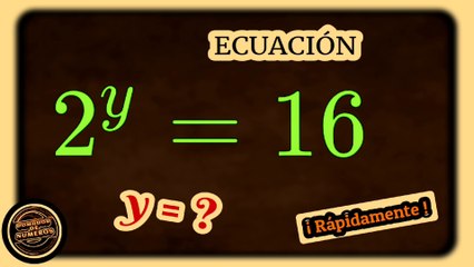 Una agradable ecuación EXPONENCIAL resuelta paso a paso. (Video 1). A nice EXPONENTIAL equation solved step by step. (Video 1).