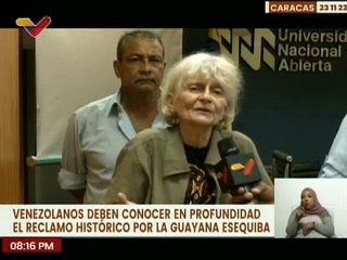 Caracas | Venezolanos participan en el conversatorio El Reclamo Histórico por la Guayana Esequiba