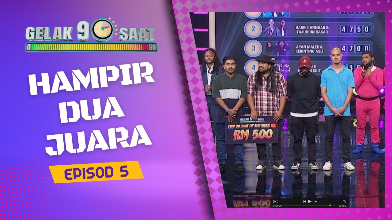 Gelak 90 Saat Episod 4- Dewa & Has Arteh  Juara minggu 5
