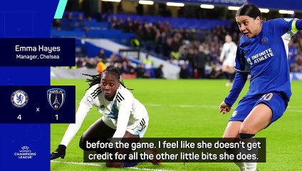 Hayes 'fancied' Kerr to score a hat-trick against Paris FC