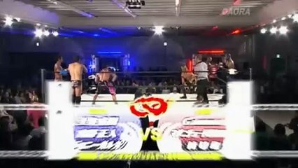 Open The Triangle Gate Title Match HUB & GAMMA & Magnitude Kishiwada (C) vs Masato Yoshino & Naruki Doi & Johnny Gargano