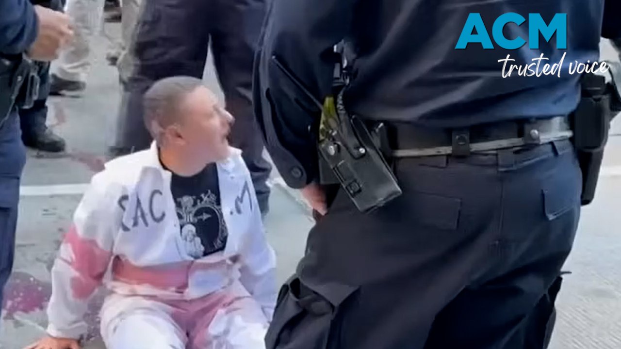 Pro-Palestine protesters blockade Macy's Day Parade in New York