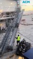 Outrage over airline workers caught throwing wheelchair down baggage ramp