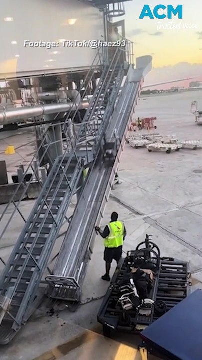 Outrage over airline workers caught throwing wheelchair down baggage ramp