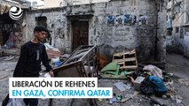 Liberación de rehenes y tregua en Gaza comenzará el viernes, confirma Qatar