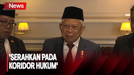 Firli Bahuri Jadi Tersangka, Wapres Ma'ruf: Serahkan pada Koridor Hukum
