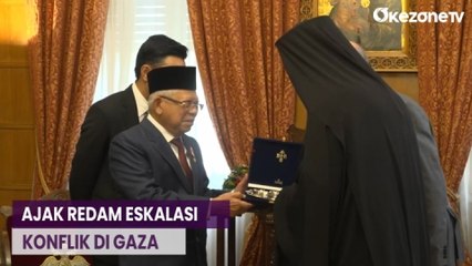Bertemu Uskup Agung Athena, Wapres Ma'ruf Singgung Konflik di Jalur Gaza