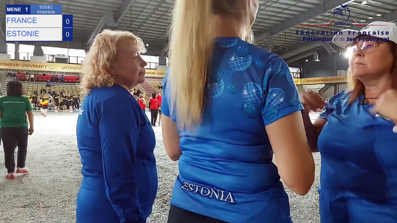 CHAMPIONNATS DU MONDE TRIP FEMININ - FRANCE VS ESTONIE T1