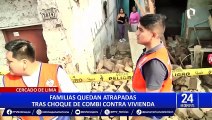 Combi se estrella contra quinta en Cercado de Lima: chofer no tenía licencia de conducir