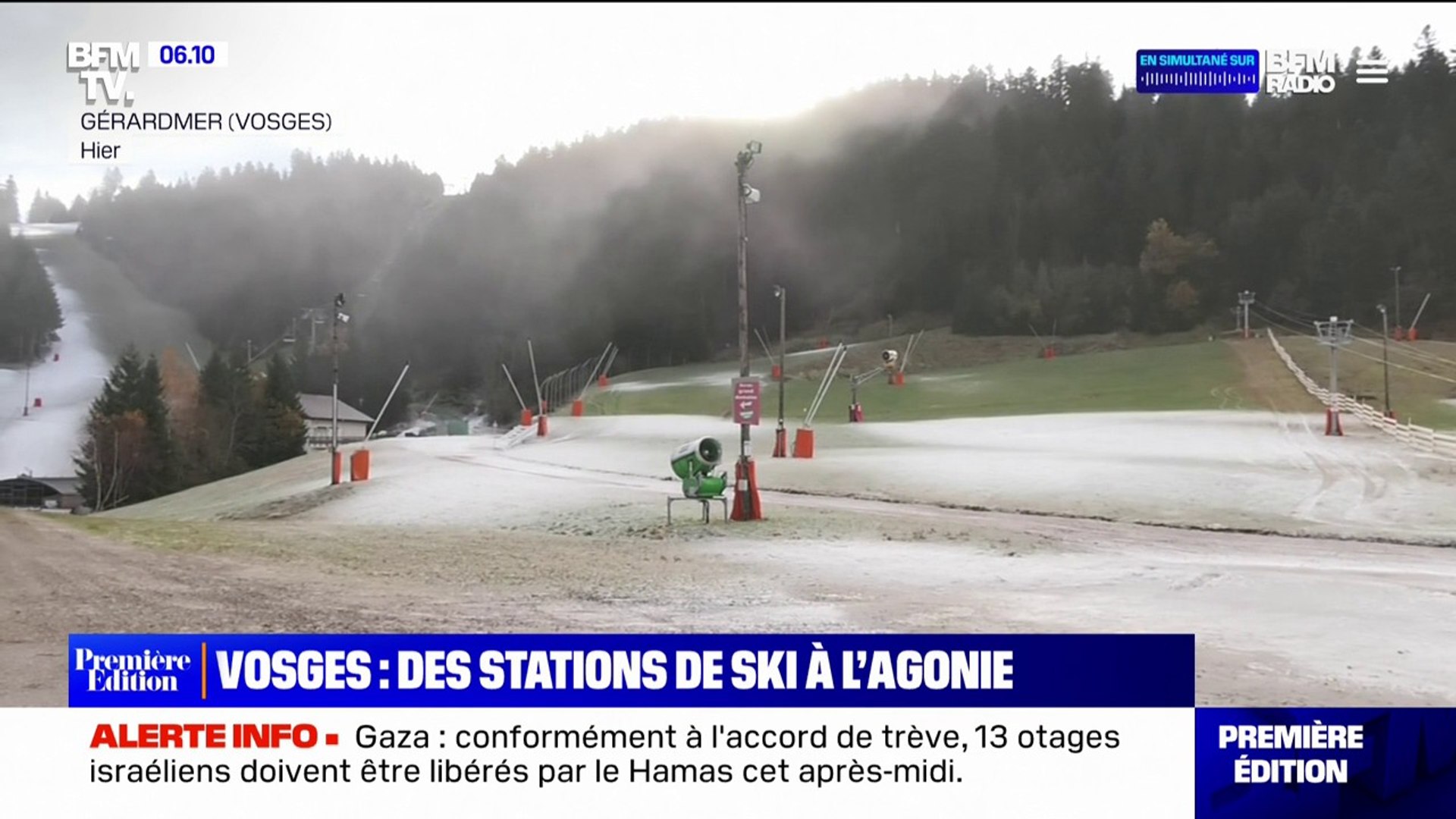 Vosges: le lourd déficit de la station de ski de Gérardmer en raison du  manque d'enneigement - Vidéo Dailymotion