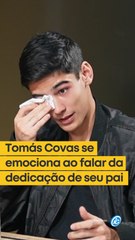 Tomás se emociona ao falar da dedicação de seu pai, Bruno Covas