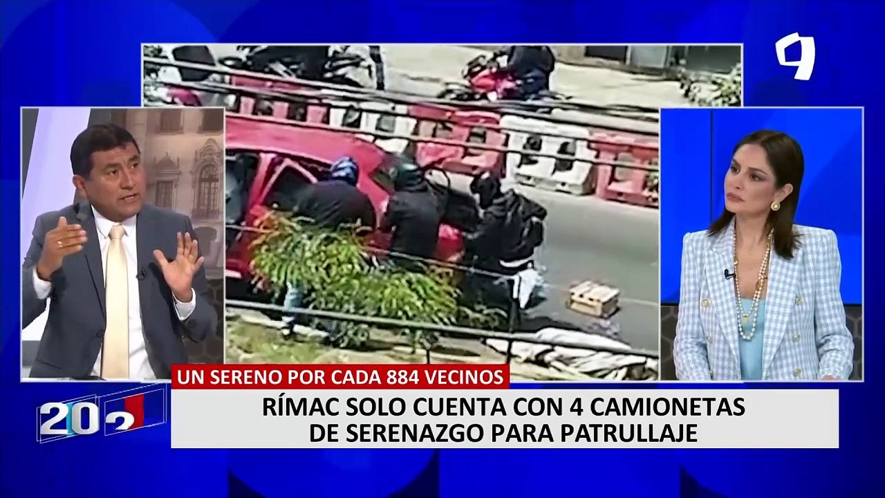 Alcalde del Rímac: "Si tuviéramos más recursos económicos pondríamos más serenos en las calles"