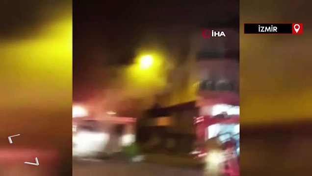 İzmir'de iş yeri yangınında kundaklama iddiası