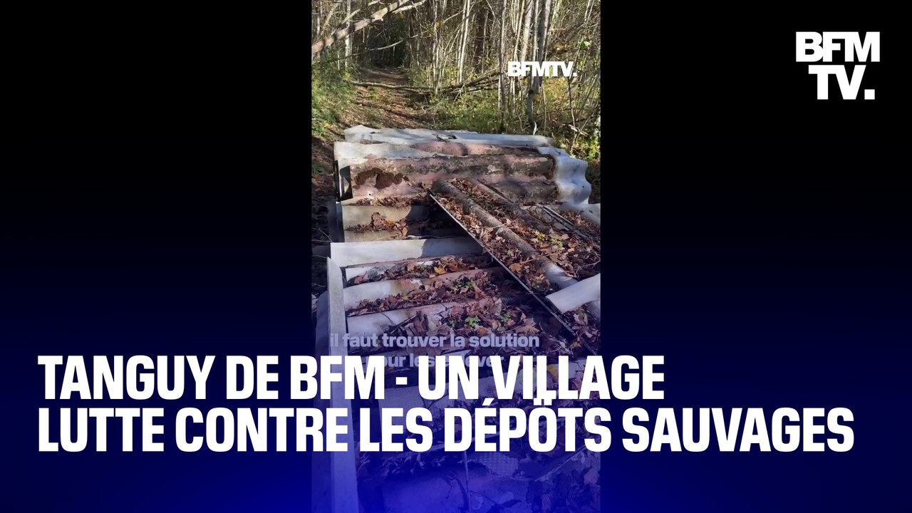 TANGUY DE BFM - Haute-Saône: un village installe des pièges photographiques face aux dépôts sauvages