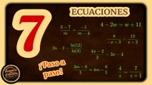 Recopilación de agradables ECUACIONES desarrolladas paso a paso. ¡Disfruta y aprende! (VIDEO 1). Compilation of nice EQUATIONS developed step by step. Enjoy and learn! (VIDEO 1).