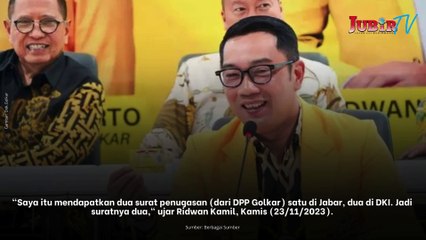 Ridwan Kamil Diberi Dua Surat Penugasan oleh Golkar, Maju di Pilgub DKI atau Jabar