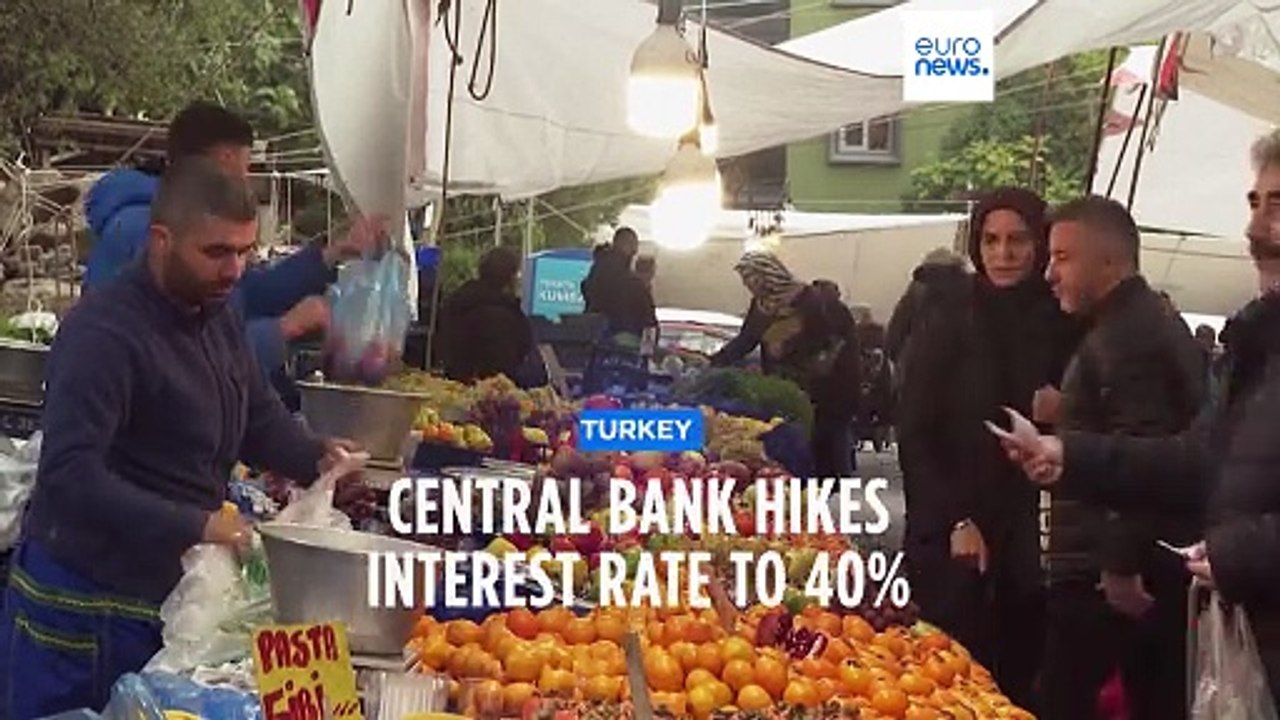 Turkey's central bank hikes interest rate to 40% in effort to beat back ...