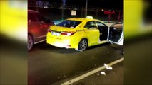 Bakırköy'de yolcu seçen taksici kameraya yakalandı