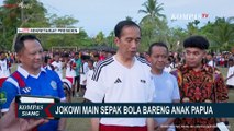 Aksi Jokowi Main Bola Bareng Anak Papua Disorot Presiden FIFA Gianni Infantino