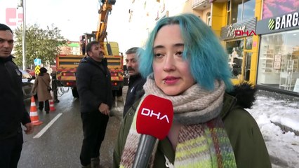 Sarkıt kırma timi görev başında