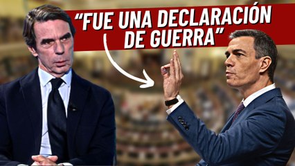 Brutal Aznar en 13TV: "El discurso de investidura de Pedro Sánchez es una declaración de guerra"