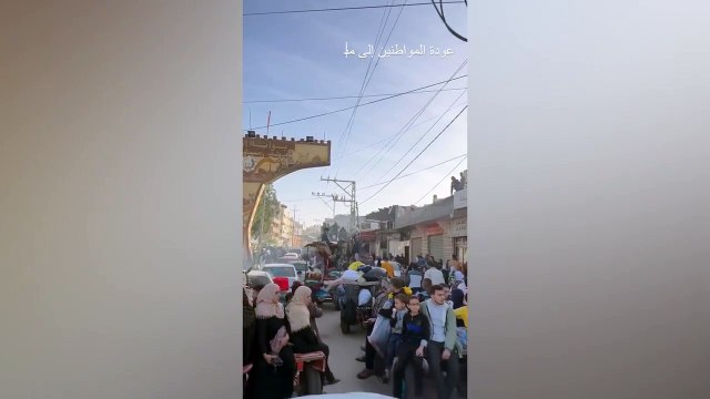Ateşkes sonrası hareketlilik! Binlerce Filistinli evlerini görmek içi yola çıktı, yakıt yüklü tırlar Gazze'ye girmeye başladı