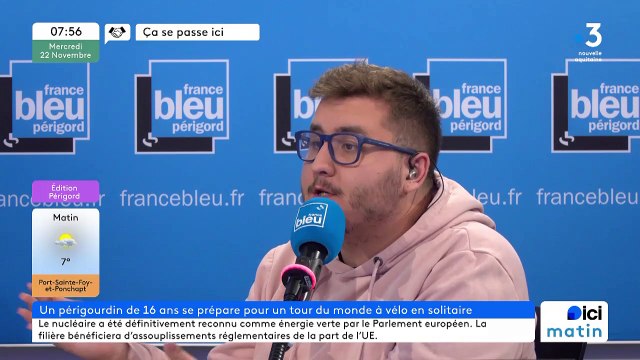 Un lycéen périgourdin prépare son tour du monde à vélo en solitaire