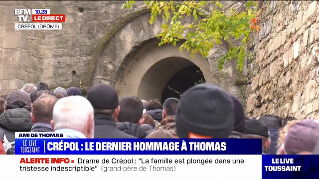 Tu resteras gravé dans nos cœurs à jamais : un ami de Thomas lui rend hommage lors de ses obsèques