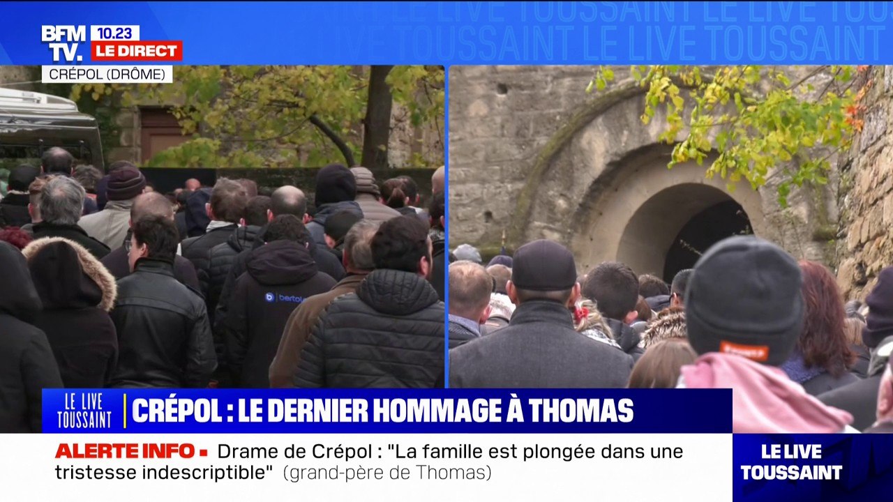 La cousine de Thomas, tué à Crépol, lui rend hommage lors de ses obsèques