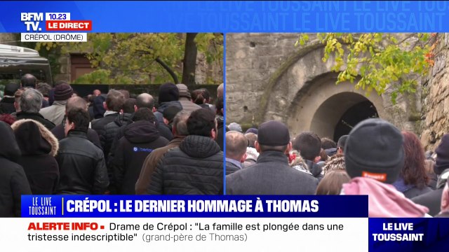 La cousine de Thomas, tué à Crépol, lui rend hommage lors de ses obsèques