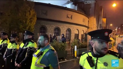 Violent clashes break out in Dublin after knife attack injured several