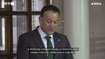 Tumulti in Irlanda, il premier: "Disordini di ieri una vergogna per il Paese"