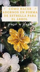Cómo hacer adornos en forma de estrella para el árbol paso a paso