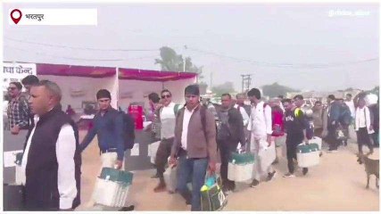 भरतपुर: 7 विधानसभाओं में मतदान के लिए दल हुए रवाना, दिया अंतिम प्रशिक्षण