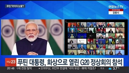 G20 회의서 공개비판 당한 푸틴 "전쟁은 언제나 비극"
