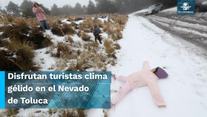 Nevada viste de blanco volcanes por frente frío número 11 #EnPortada