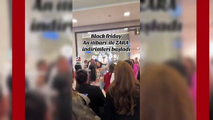 AVM'lerde 'indirim' izdihamı! Kadınlar mağaza önünde birbirine girdi