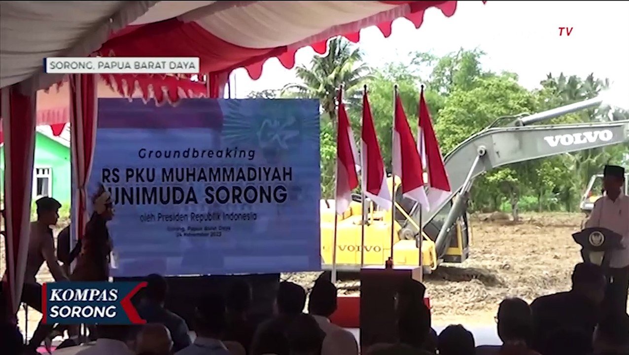 [FULL] Sambutan Jokowi Saat ''Groundbreaking'' RS Muhammadiyah Sorong