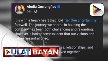 Celebrity cosplayer Alodia Gosiengfiao, umalis na sa Tier One Entertainment