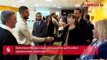 Demirören Medya Lisesi 24 Kasım'da şehit edilen öğretmenleri unutmadı