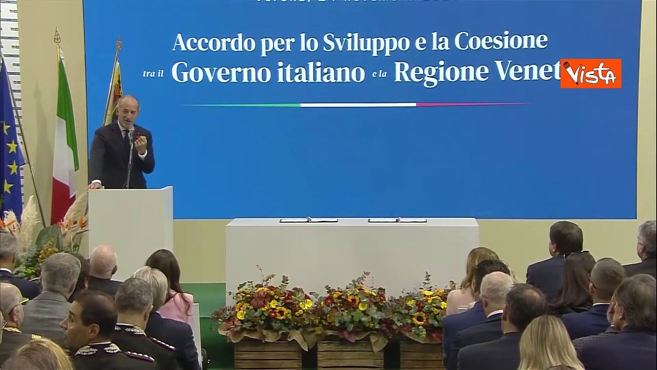 Accordo di coesione con il Veneto, Zaia: "Giornata straordinaria, dal Governo 608 milioni"
