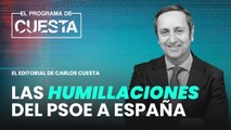 Un estelar Carlos Cuesta expone las humillaciones del PSOE a España