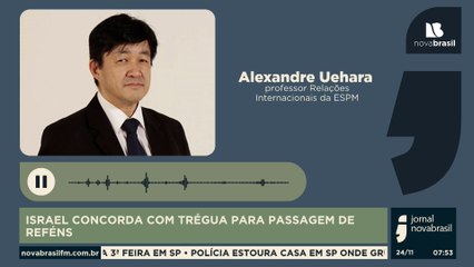 ISRAEL CONCORDA COM TRÉGUA PARA PASSAGEM DE REFÉNS