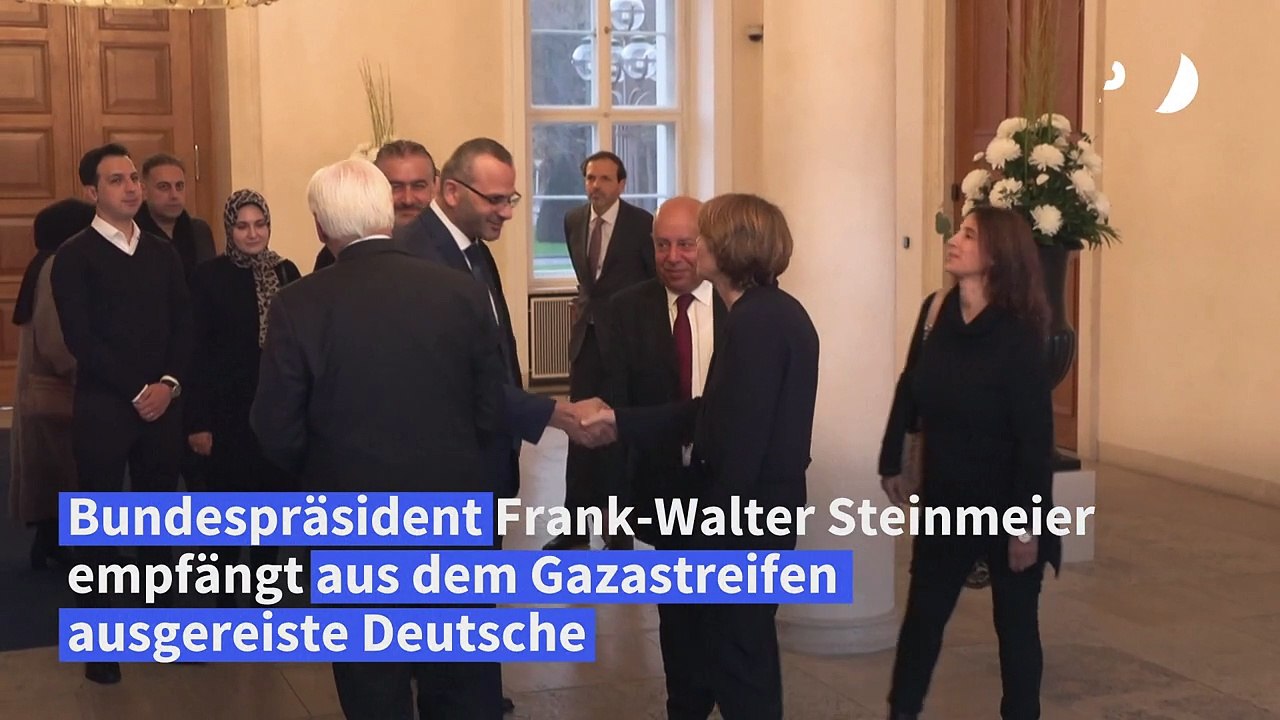 Steinmeier empfängt aus Gaza ausgereiste Deutsche