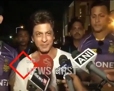 Shahrukh Khan's press meet after KKR match in 2017