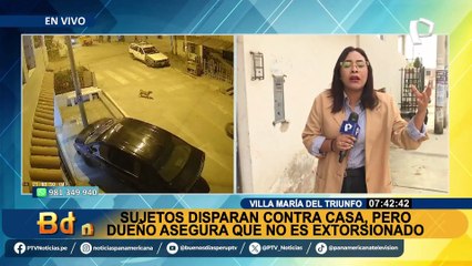 VMT: disparan contra casa, pero dueño asegura que no ha sido víctima de extorsión