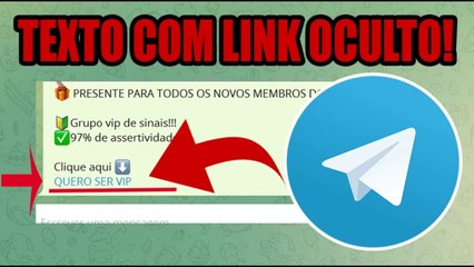 COMO CRIAR TEXTO COM LINK OCULTO NO TELEGRAM