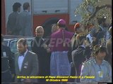 Arrivo a Fiesole in elicottero di Papa Giovanni Paolo II° - 18 10 1986